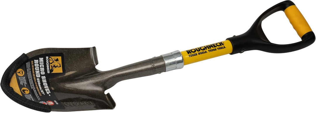 Roughneck Micro Schaufel (690 mm, zum Graben / Schaufeln auf engstem Raum, Klinge aus Karbonstahl, w