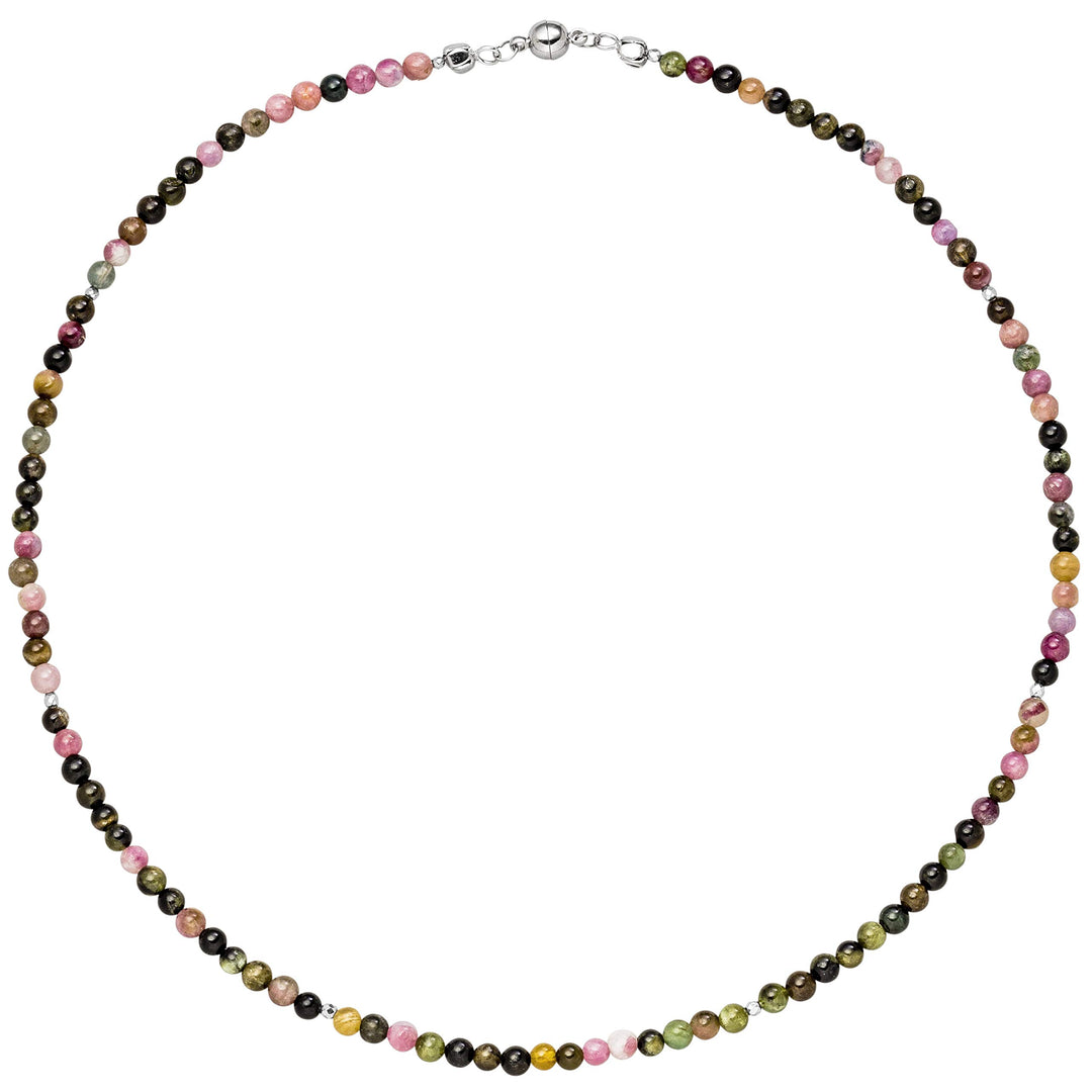 Jobo Damen Halskette Kette Turmalin und Hämatin 45 cm