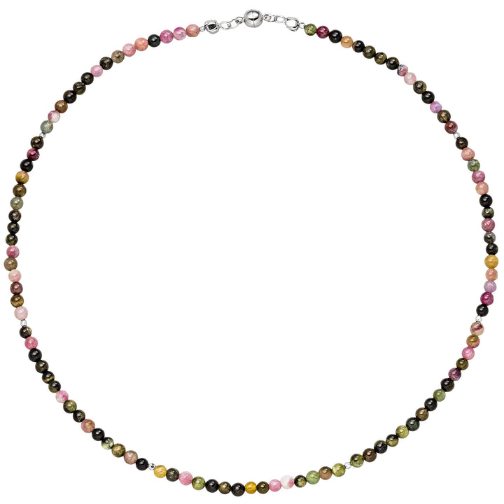 Jobo Damen Halskette Kette Turmalin und Hämatin 45 cm