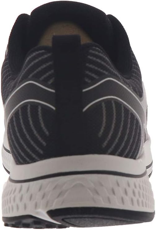 Skechers Herren Running Shoes, 41 EU Black Textile Synthetic White Trim