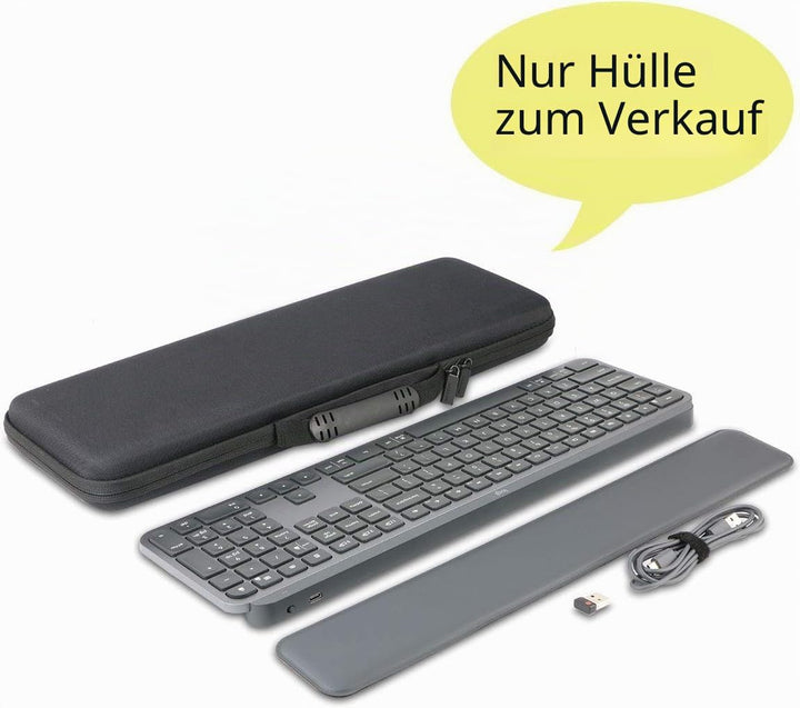 co2CREA case Harte reiseschutzhülle Etui Tasche für Logitech MX Keys/MX Keys S/MX Keys Plus Fortschr