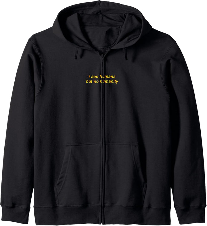No Humanity Aesthetic Soft Grunge Clothing Teen Girls Women Kapuzenjacke