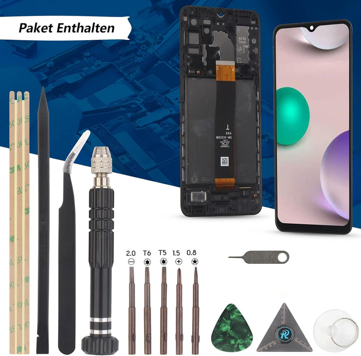 RongZy Display für Samsung Galaxy A32 5G A326 SM-A326B LCD Bildschirmersatz Digitizer Touchscreen Mo