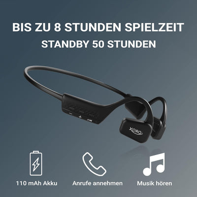 Revolutionäre Offene Ohr-Kopfhörer XORO KHB 35, Akku für 8 Std. Musikgenuss, Freisprechen, Bluetooth