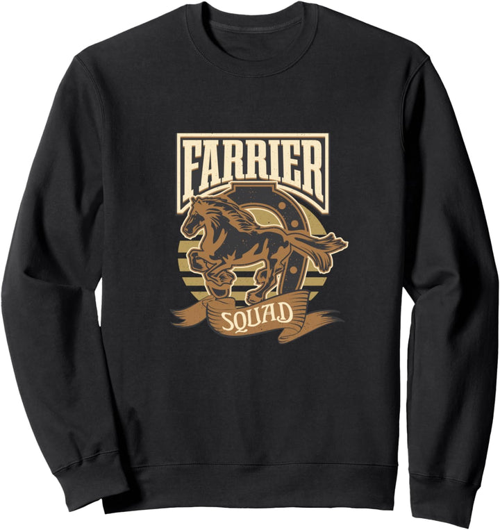 Hufschmied Kader Hufe beschlagen Pferde Lustiger Pferdehuf Sweatshirt