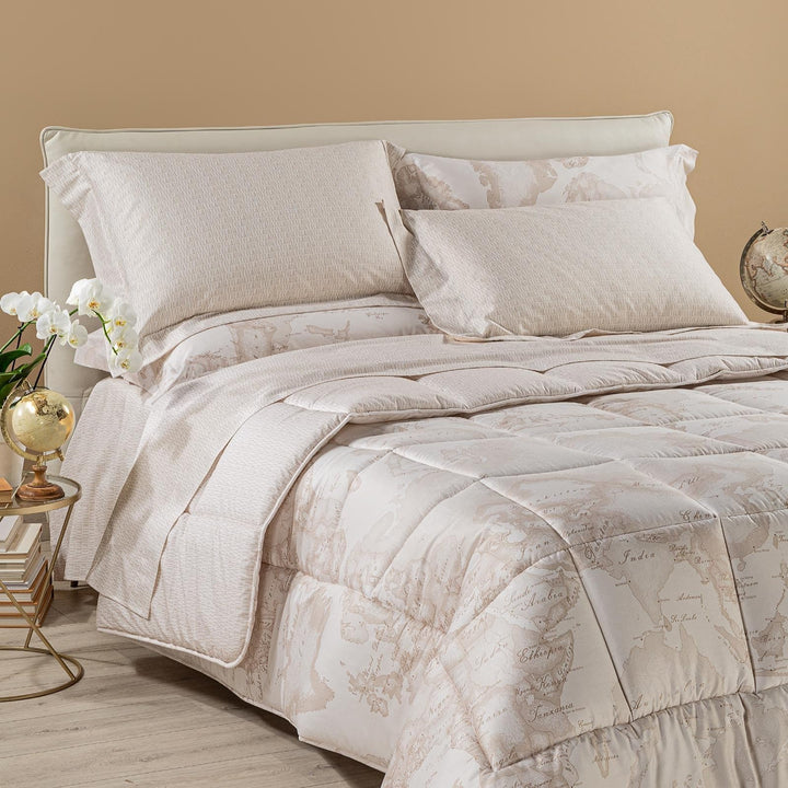 Alviero Martini Steppdecke für Doppelbett, Weiss