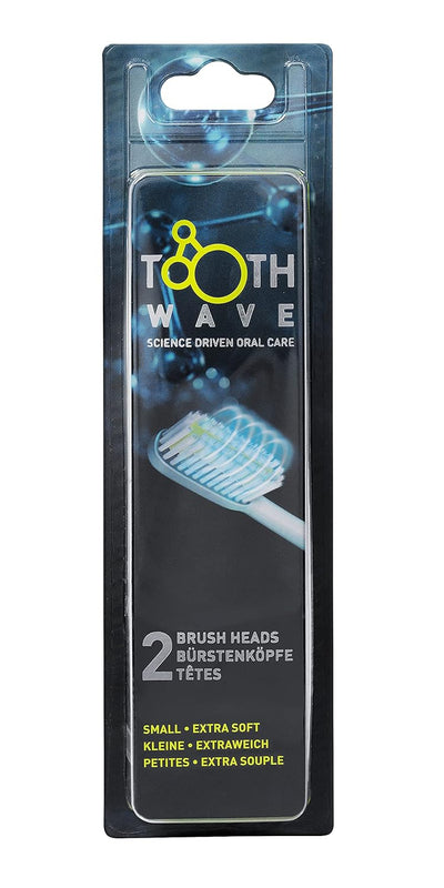 Silk`n ToothWave Aufsteckbürsten, Schwarz, Extra Soft/Small, 2 Stück Schwarz 2 stück (1er Pack), Sch