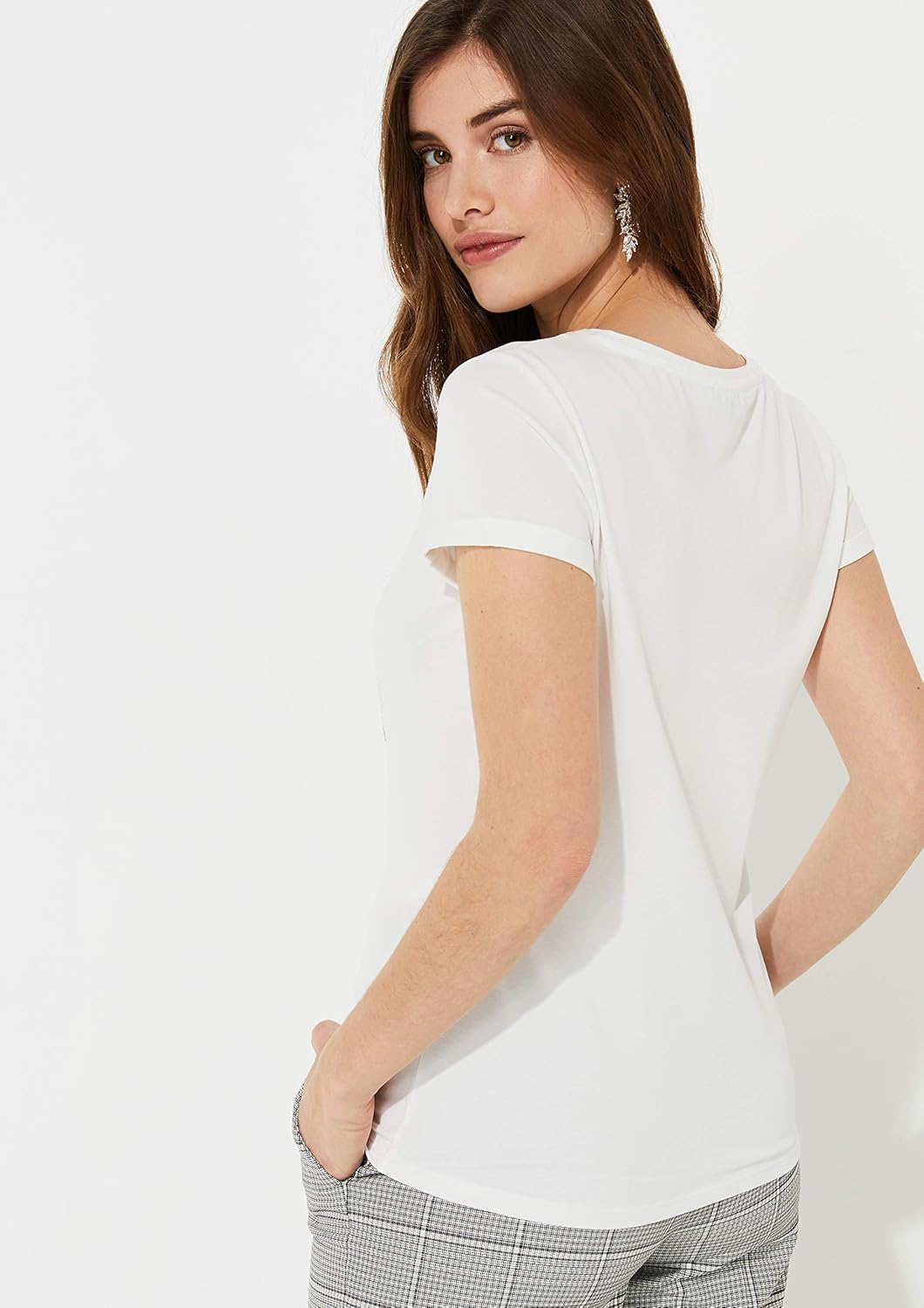 comma Damen T-Shirt 38 Mehrfarbig (01d8 Jewel Placed 01d8), 38 Mehrfarbig (01d8 Jewel Placed 01d8)