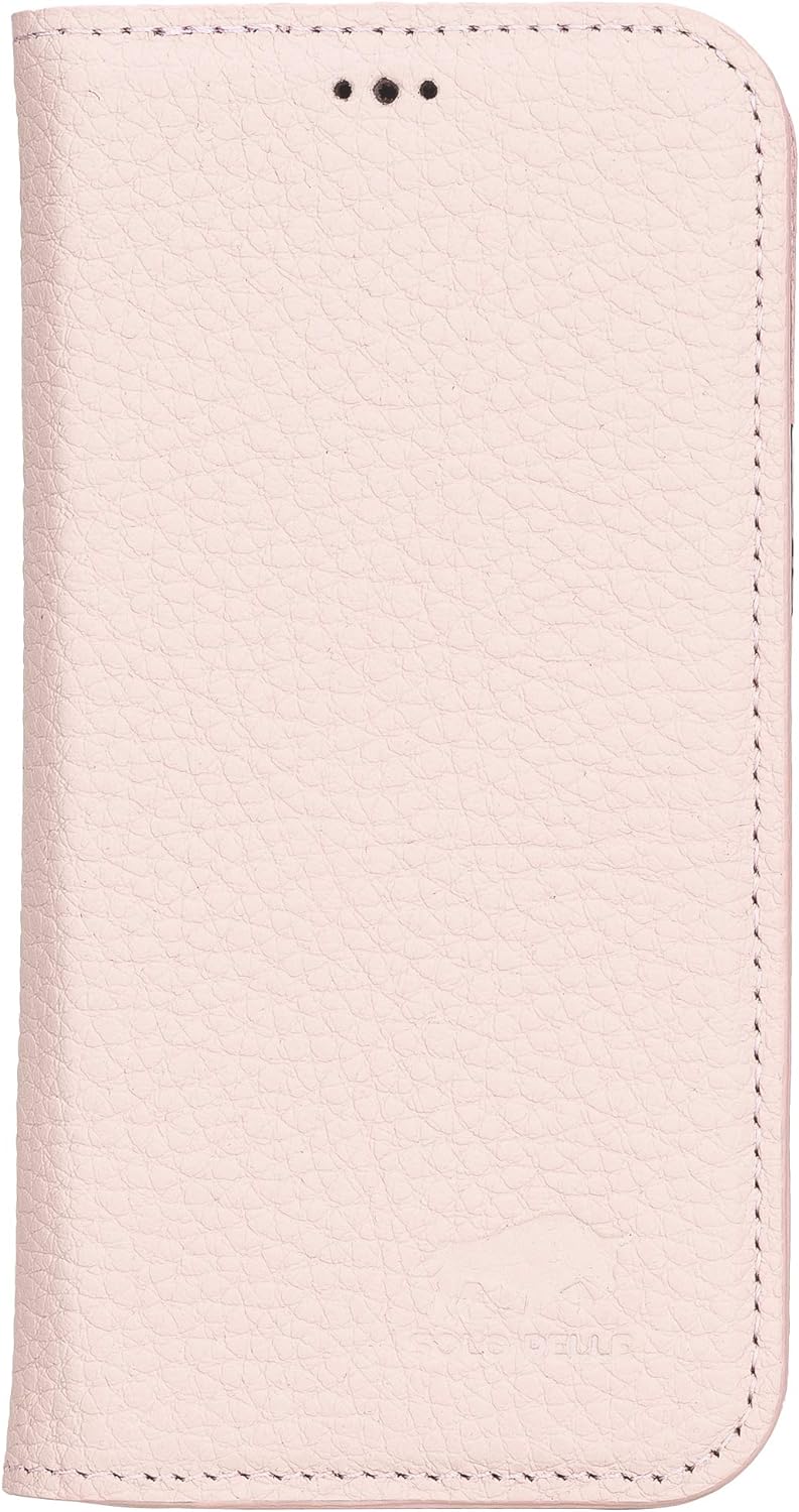 Solo Pelle aufklappbare Lederhülle kompatibel für iPhone 12 Mini in 5.4 Zoll inkl. 1 Kartenfach für