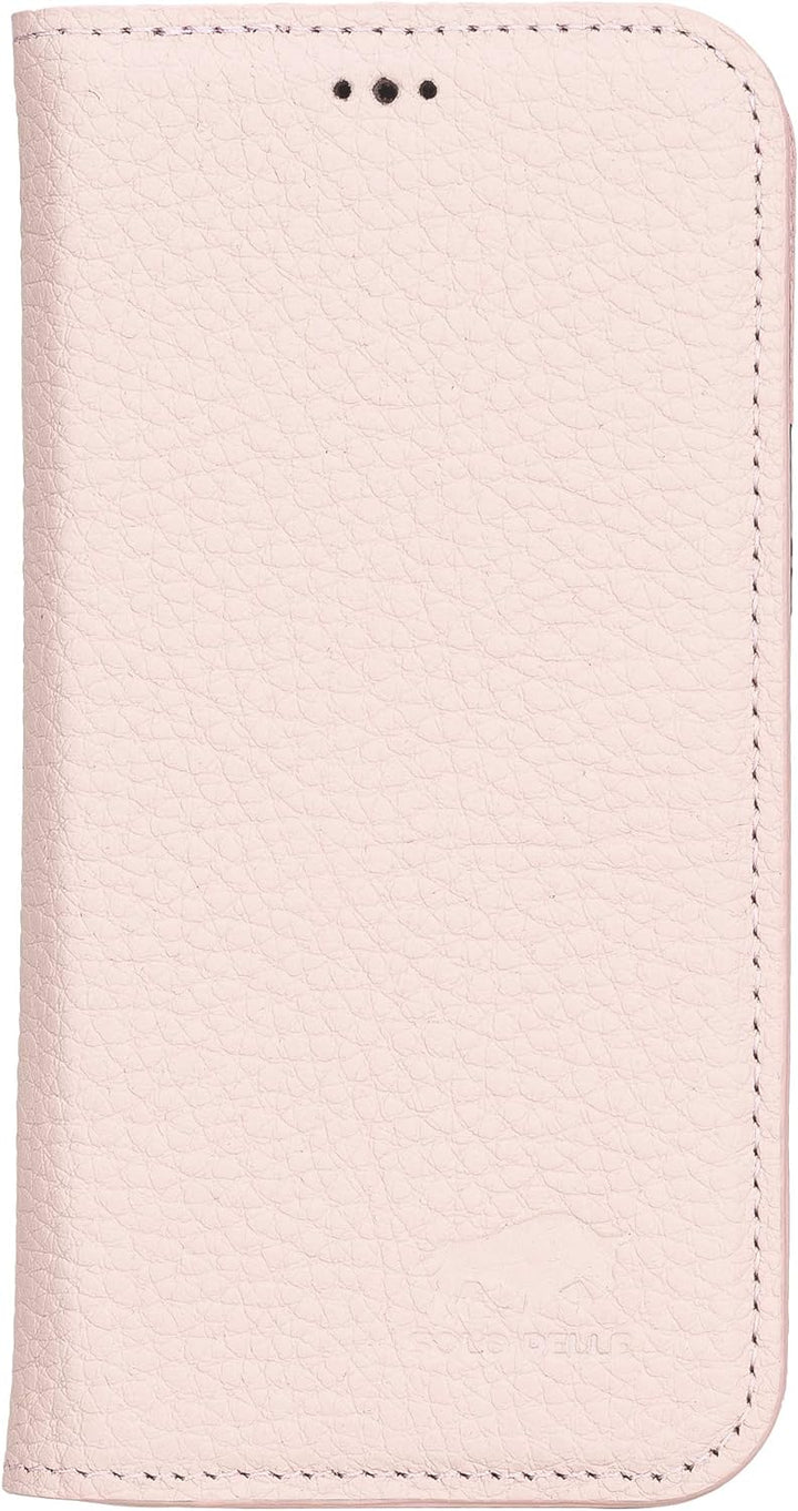 Solo Pelle aufklappbare Lederhülle kompatibel für iPhone 12 Mini in 5.4 Zoll inkl. 1 Kartenfach für
