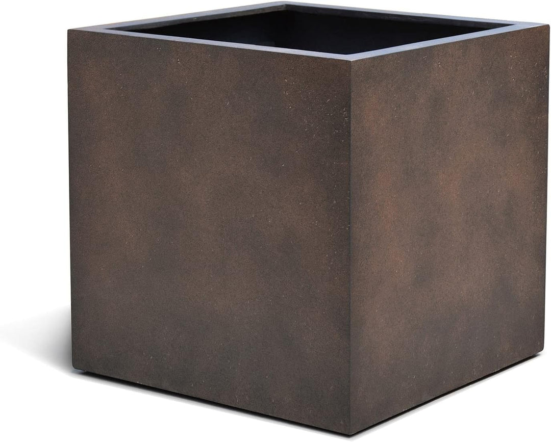 ESCHBACH® Pflanzkübel Cube 50 Rost Braun Quadratisch * 50 x 50 x 50 cm * 10 Jahre Garantie 50x50x50,