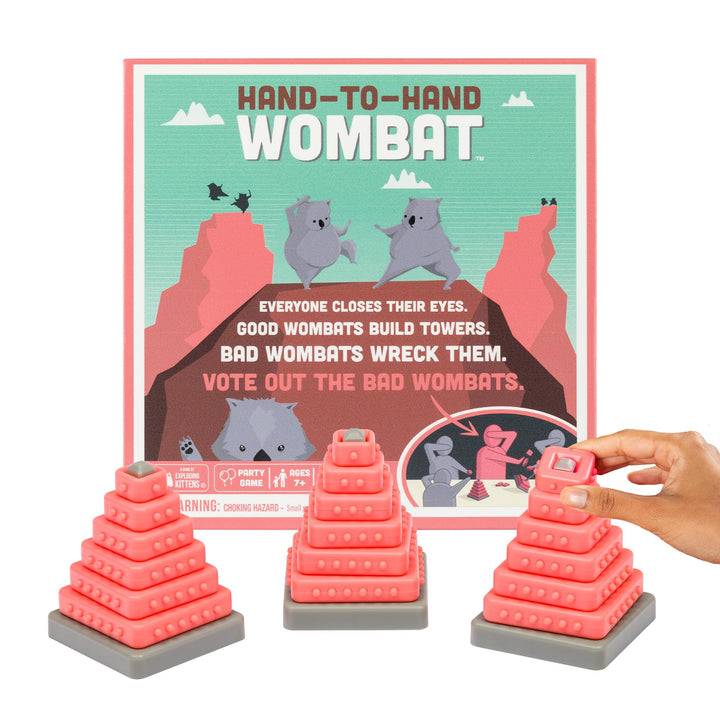Exploding Kittens Hand to Hand Wombat Card Game by Fun Family Card Games for Adults Teens & Kids - F