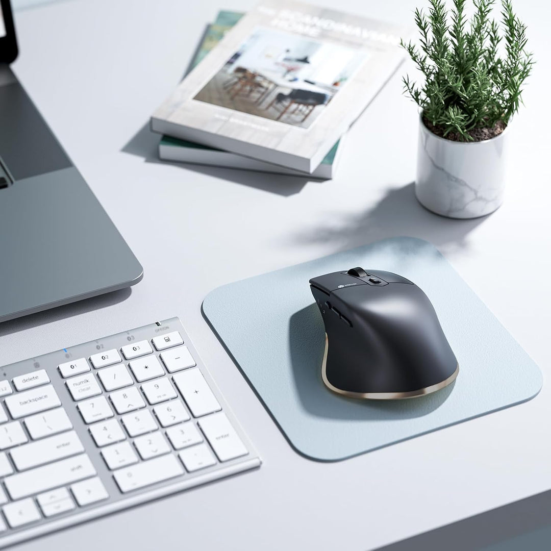 Bluetooth Maus, iClever Rechargeable Ergonomiche Maus Kabellose Mouse, Wiederaufladbarer Akku, Multi