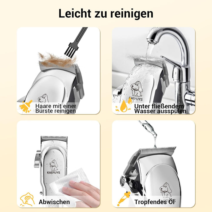 Professionelle Hundeschermaschine – Wiederaufladbarer Tierhaarschneider für Hunde & Katzen, Kabellos