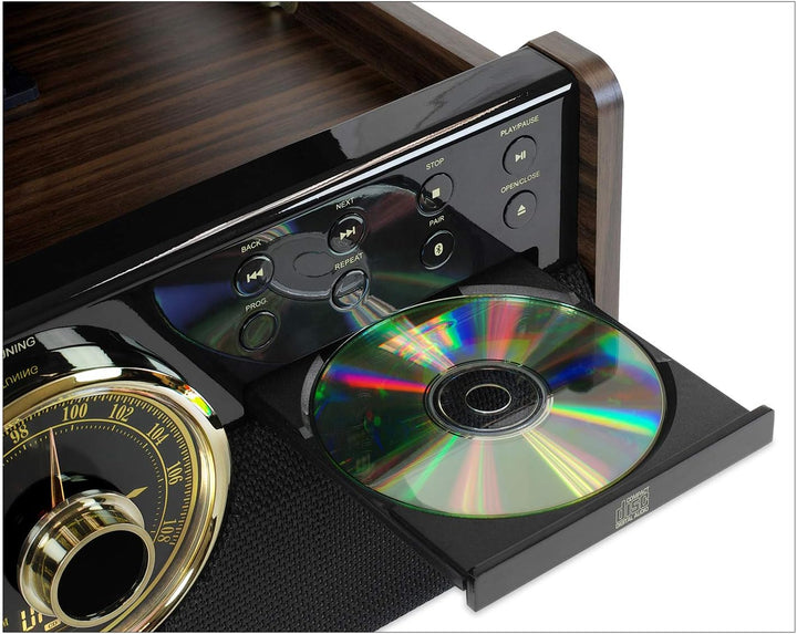 Victrola Empire 6-in-1 Bluetooth Plattenspieler Music Centre Empire Single