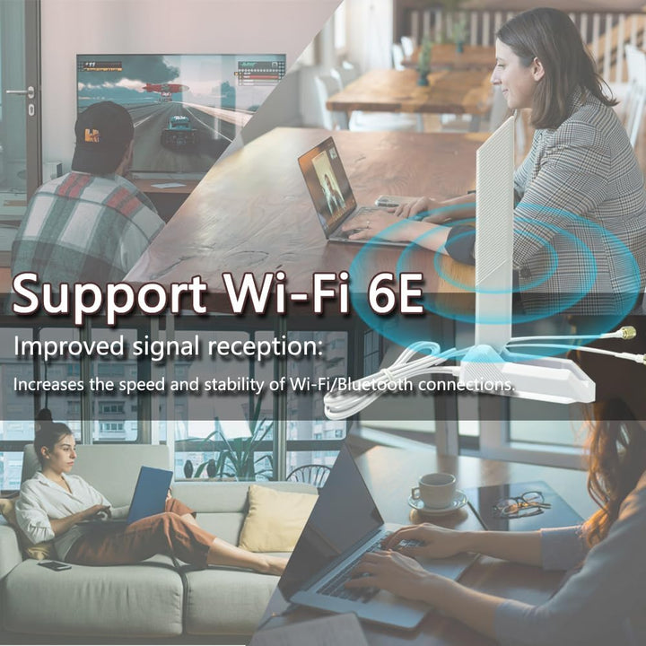 Gintai Antenne Kabel 6E für ASUS 2T2R ROG Strix X570-E Gaming WiFi II, X670E-F Gaming WiFi, X670E-A