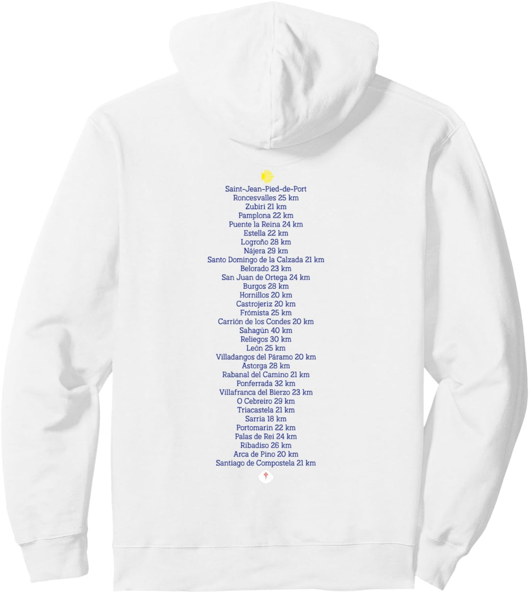 Camino de Santiago de Compostela Jakobsweg Etappen Pilgern Pullover Hoodie