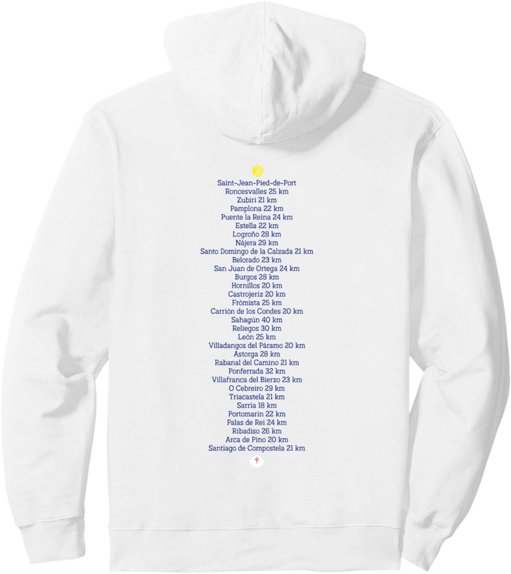 Camino de Santiago de Compostela Jakobsweg Etappen Pilgern Pullover Hoodie