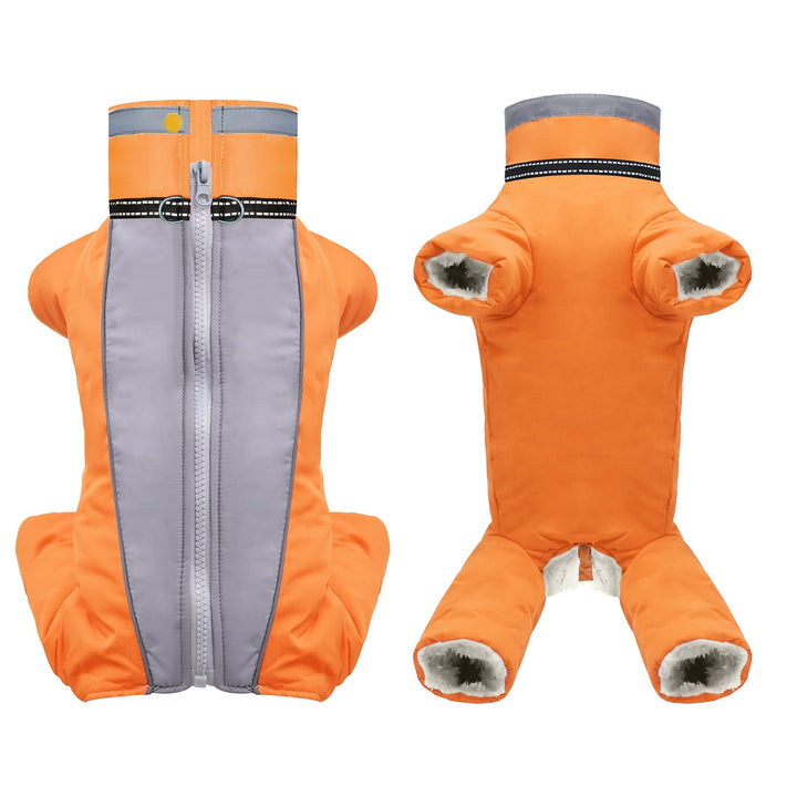 Hundejacke Hundemantel Wasserdicht Fleece gefüttert Warme Winterjacke Hunde Bekleidung für Winter He