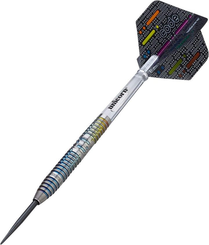 Unicorn Jeffrey De Zwaan Code 90% Wolfram Dartpfeil mit Stahlspitze 25 Gr., 25 Gr.