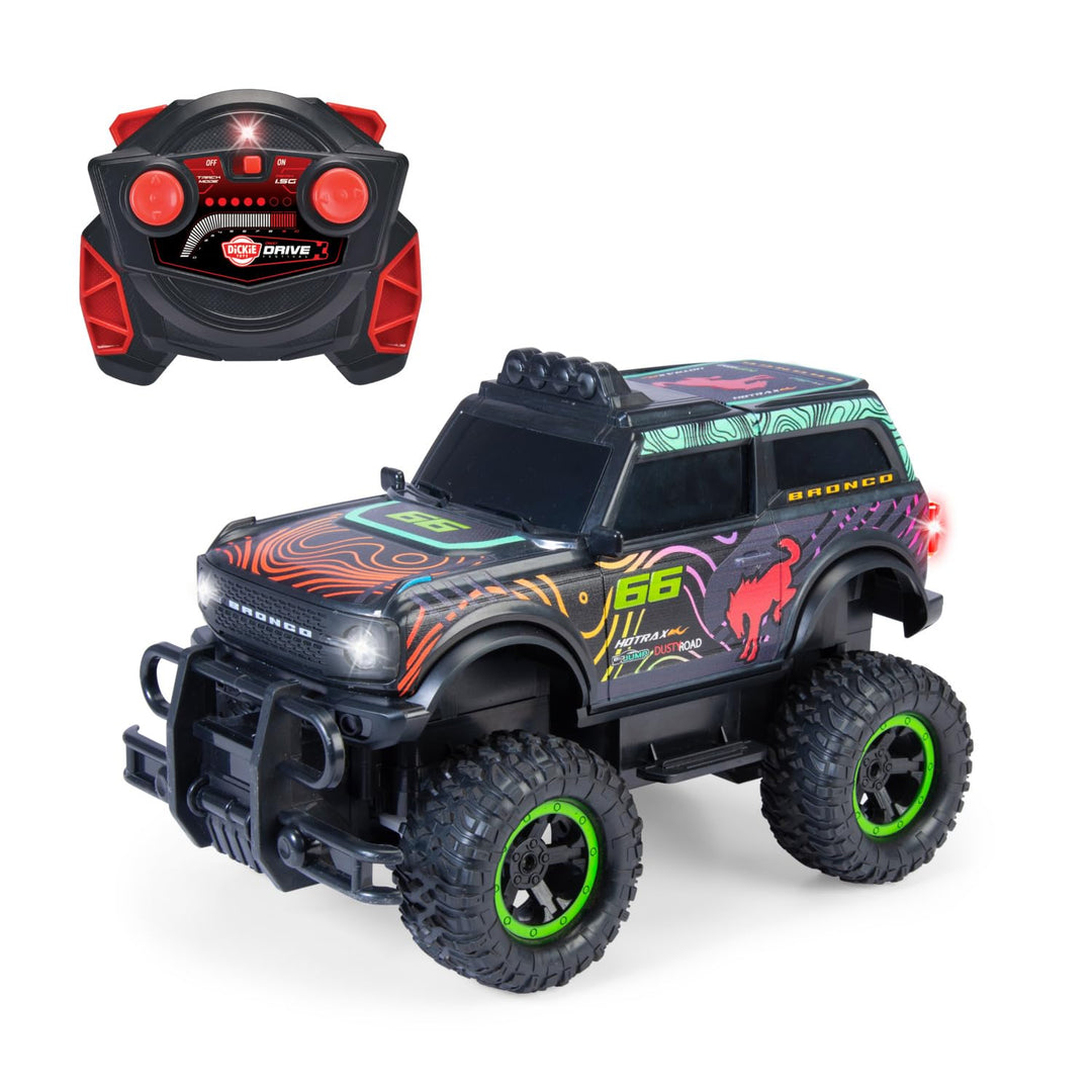 Dickie Toys - RC Monstertruck Ford Bronco (29 cm) - ferngesteuertes Auto ab 6 Jahre mit Licht, 10 km