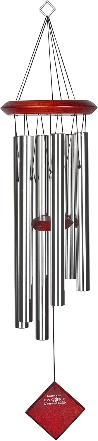 Woodstock Encore Collection Windspiel Chimes of Pluto, silber Silber 68,6 cm, Silber 68,6 cm
