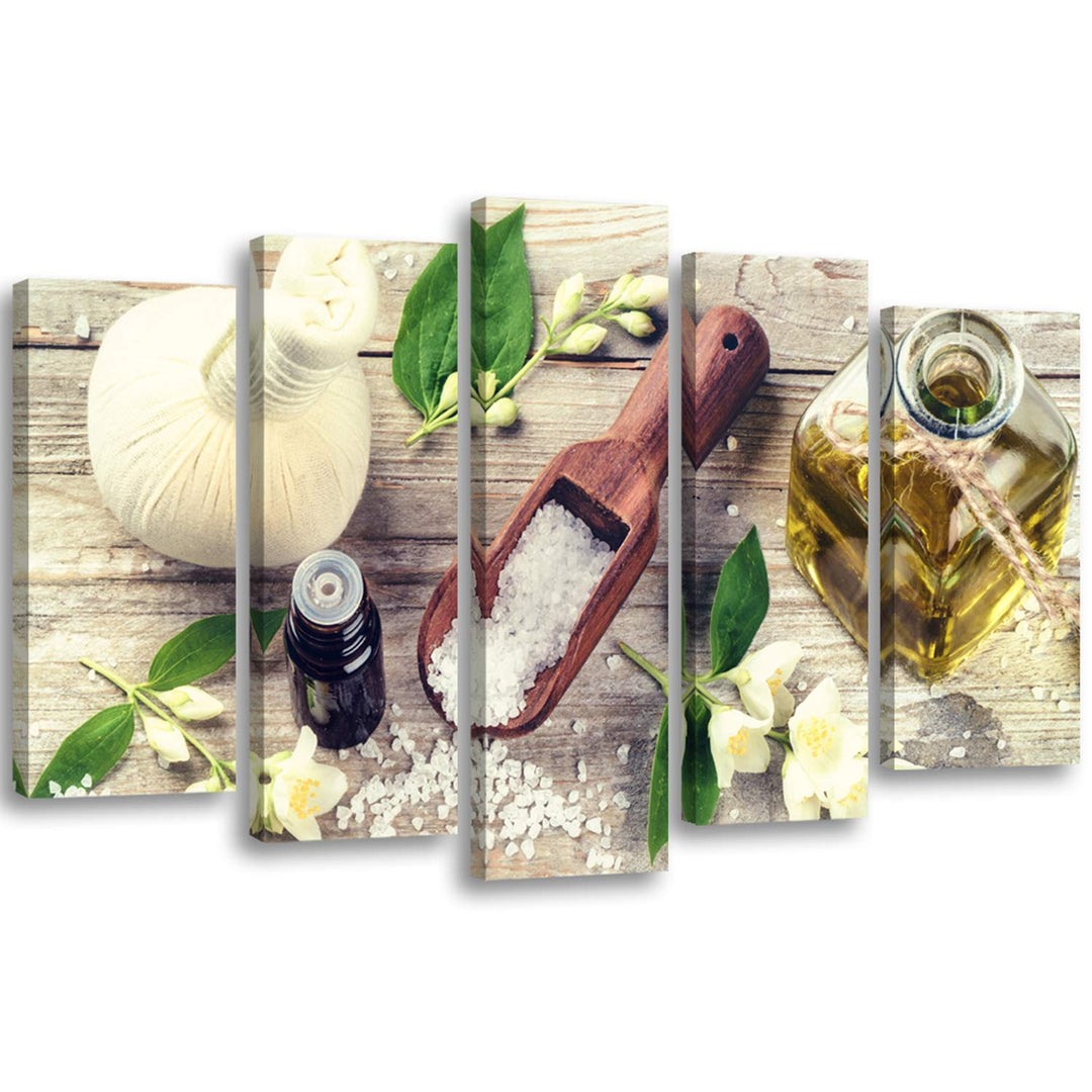 Feeby. Leinwandbild - 5 Teile - Bilder, Wand Bild, Wandbilder, Kunstdruck XXL, 5-Teilig, Typ A, 150x
