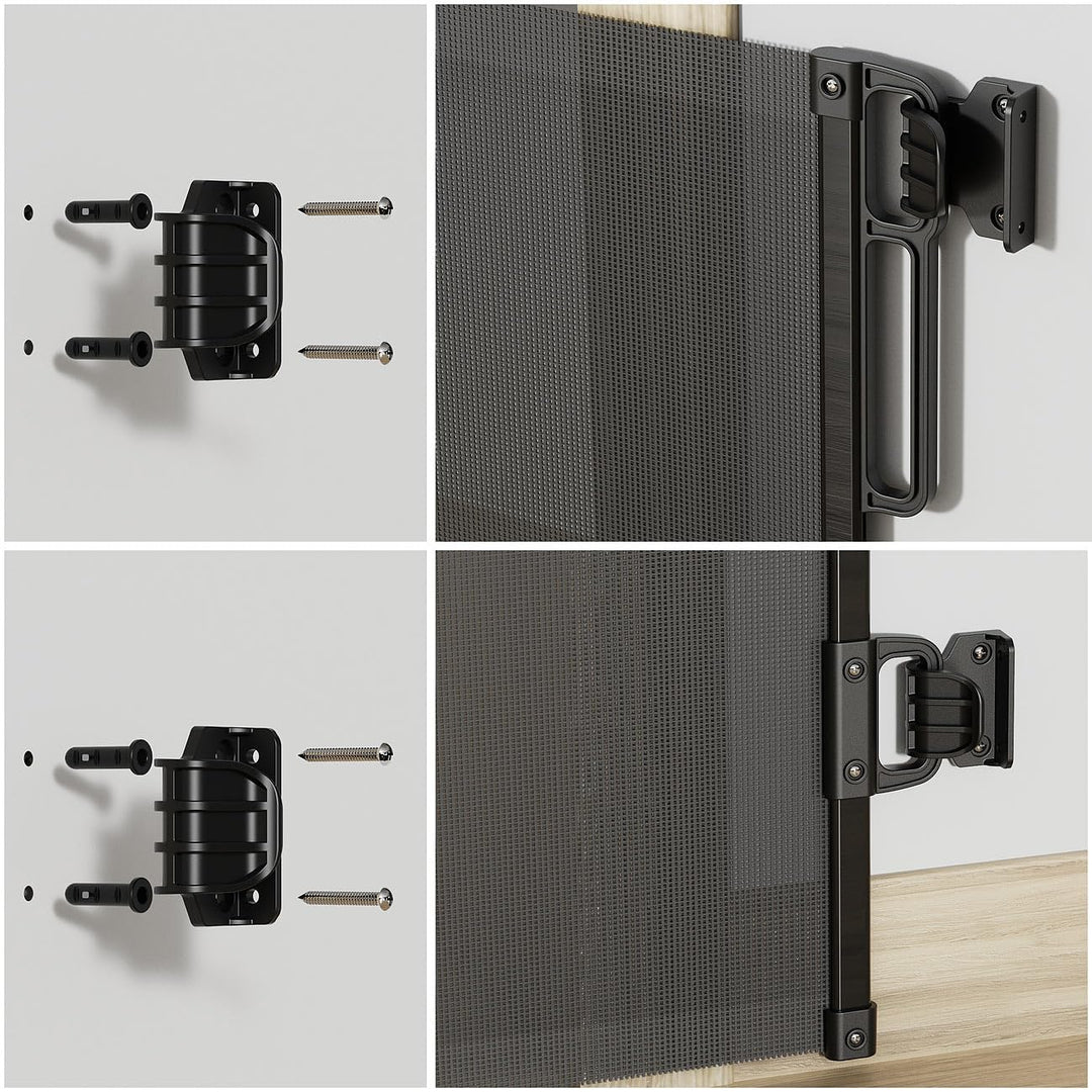 Carlo Milano Baby Gate: Ausziehbares Treppenschutzgitter, 13-500 cm, 85 cm hoch, schwarz (Kinderschu
