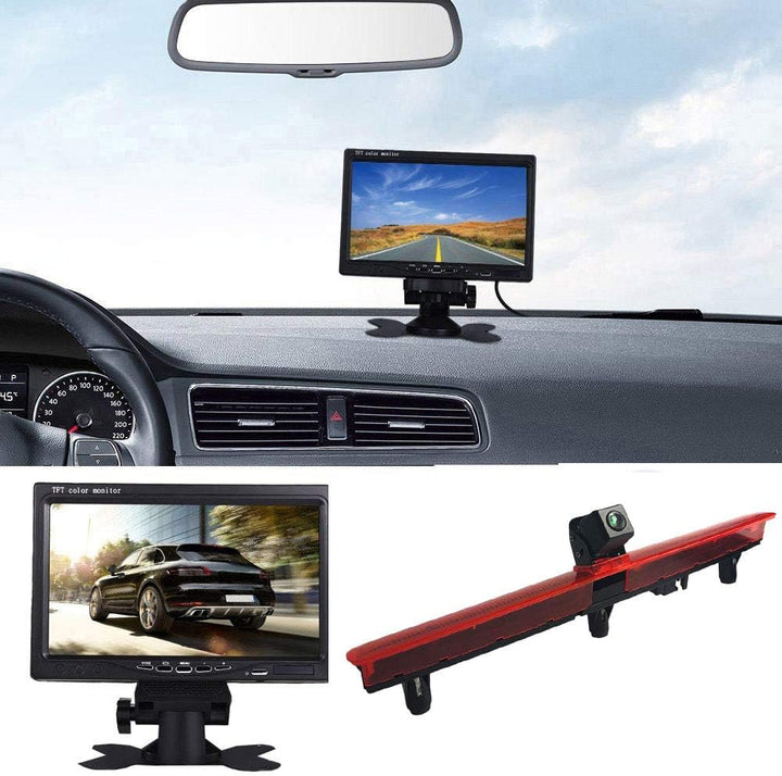 【Rückfahrkamera Transportster+7 Zoll TFT LCD Bildschirm Auto Monitor】Bremsleuchte Auto Dach Rückfahr