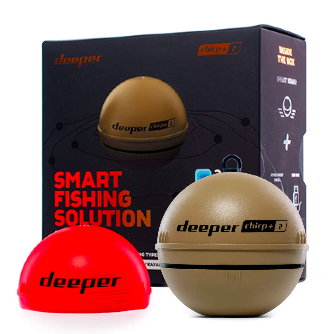 Deeper Chirp+2 Auswerfbarer und portabler GPS-gestützter-Fischfinder mit Langer Betriebsdauer und Na