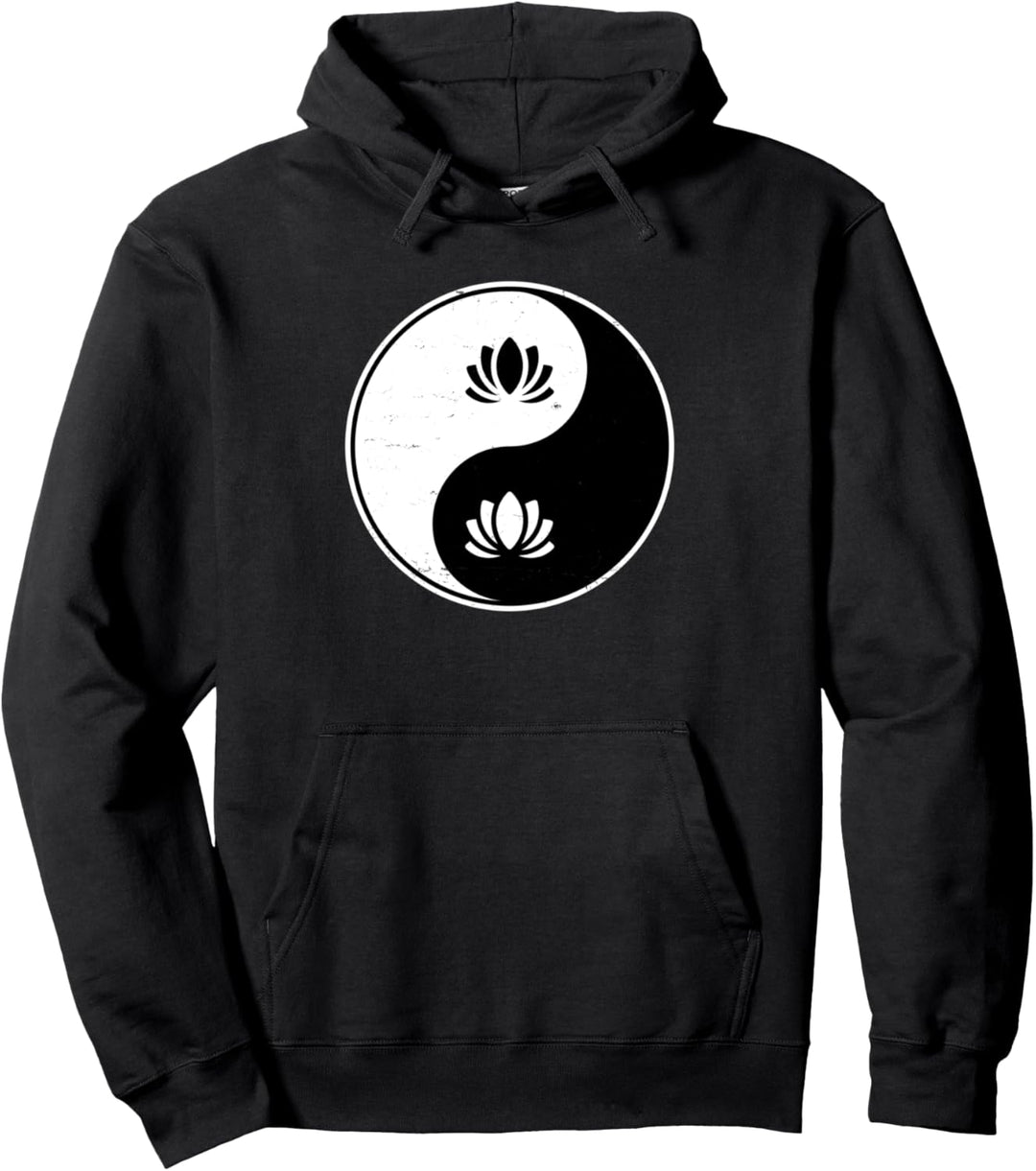 Yin Yang - Lotus Flower Yoga Namaste - Buddhistisches Zhen Pullover Hoodie