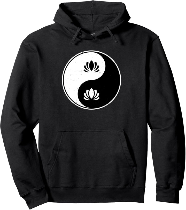 Yin Yang - Lotus Flower Yoga Namaste - Buddhistisches Zhen Pullover Hoodie