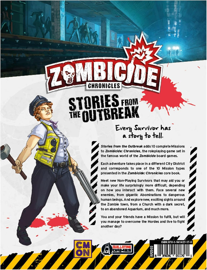 CMON Zombicide Chronicles Das Rollenspiel-Mission Compendium Strategie Kooperatives Spiel, 2 Spieler
