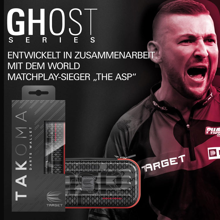 Target Darts Nathan Aspinall Ghost Series Takoma Wallet Regular – Dartkoffer schwarz/weiss | The Asp