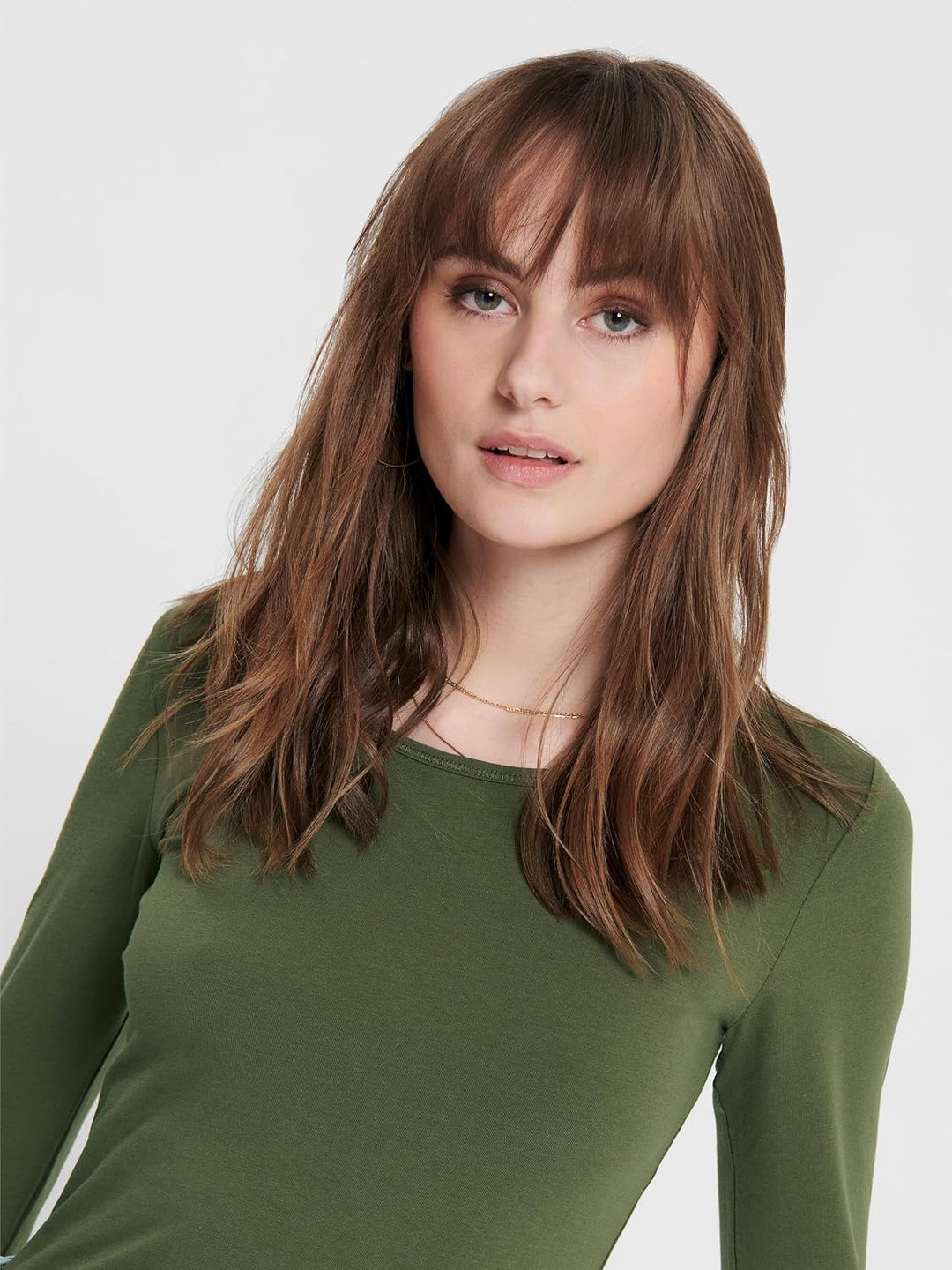 ONLY Damen Longsleeve Onllive Love Life Basic Damen-Shirt XXL 1x Golden Yellow, 1x Burnt Henna, 1x K