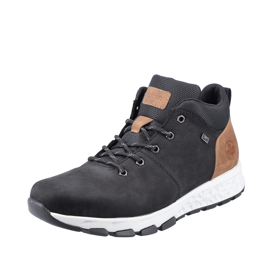 Rieker Herren B6740 Mode-Stiefel 40 EU Black Black Almond Back B6740 00, 40 EU Black Black Almond Ba