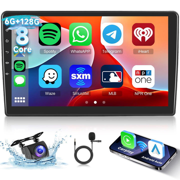 Hodozzy [6G+128G] 8Core Autoradio für Toyota Auris E150 2006-2011 mit Wireless Carplay Android Auto,