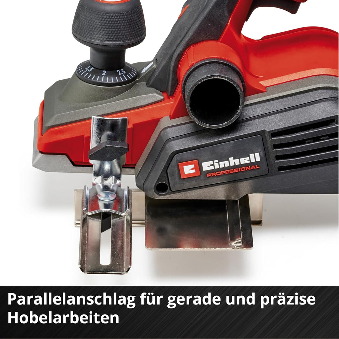 Einhell Professional Akku-Handhobel TP-PL 18/3 Li BL - Solo Power X-Change (18 V, Brushless, 82 mm H
