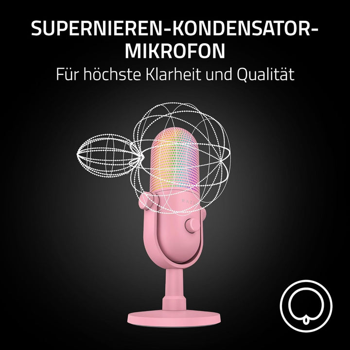 Razer Seiren V3 Chroma - RGB USB-Mikrofon - Supernieren Kondensator-Mikrofon mit Tap-to-Mute (Reakti