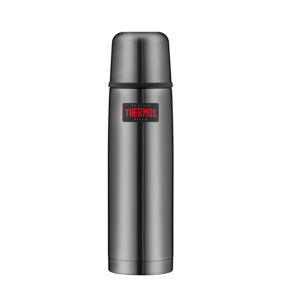 THERMOS LIGHT &amp; COMPACT BEVERAGE BOTTLE 0,75l, stone grey, Thermosflasche Edelstahl, Isolierflasche