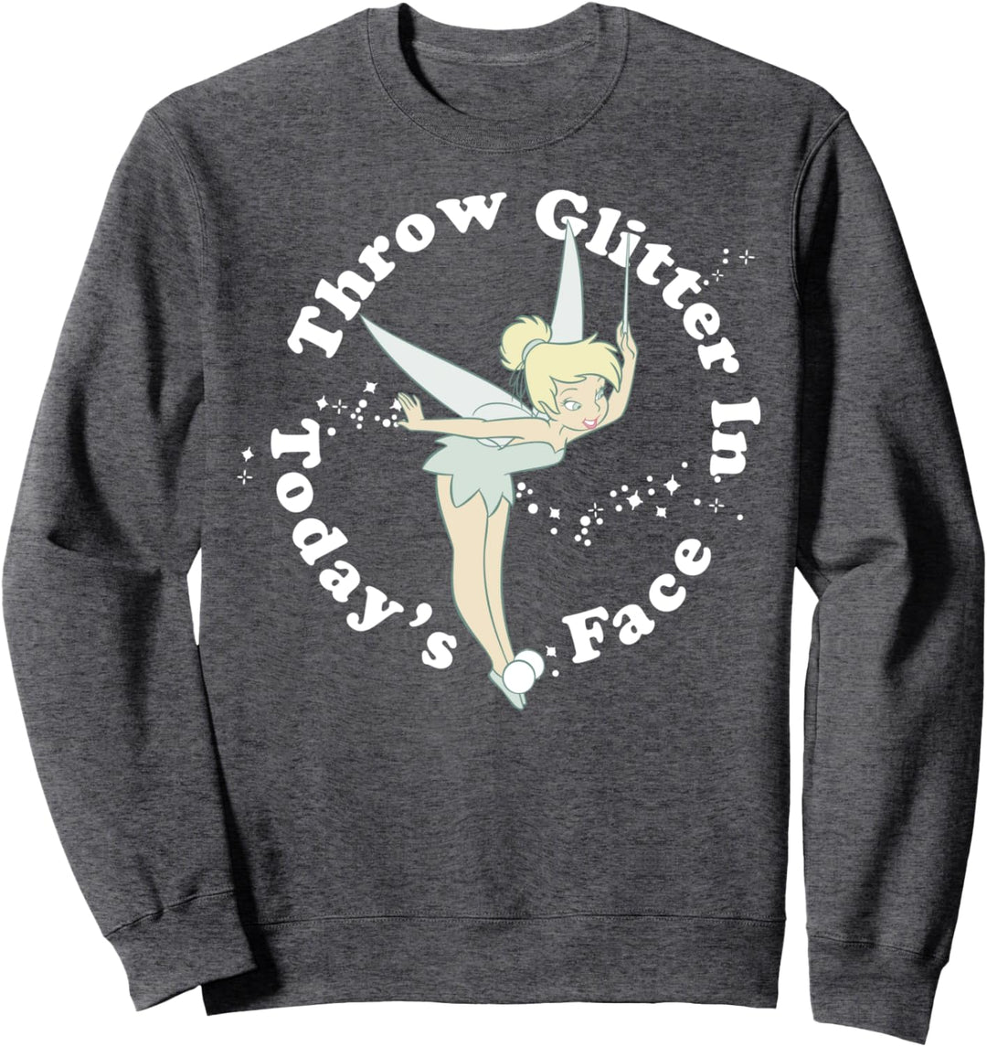 Disney Peter Pan Tinkerbell Throw Glitter In Today's Face Sweatshirt