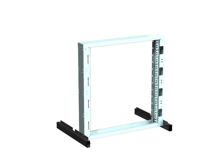 Rack Magic -12HE 19" Rackstand Lichtgrau - 19 Zoll Rack Gestell - Serverschrank - Rack Schrank