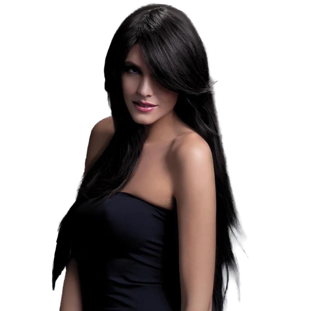 Fever Amber Wig Schwarz, Schwarz