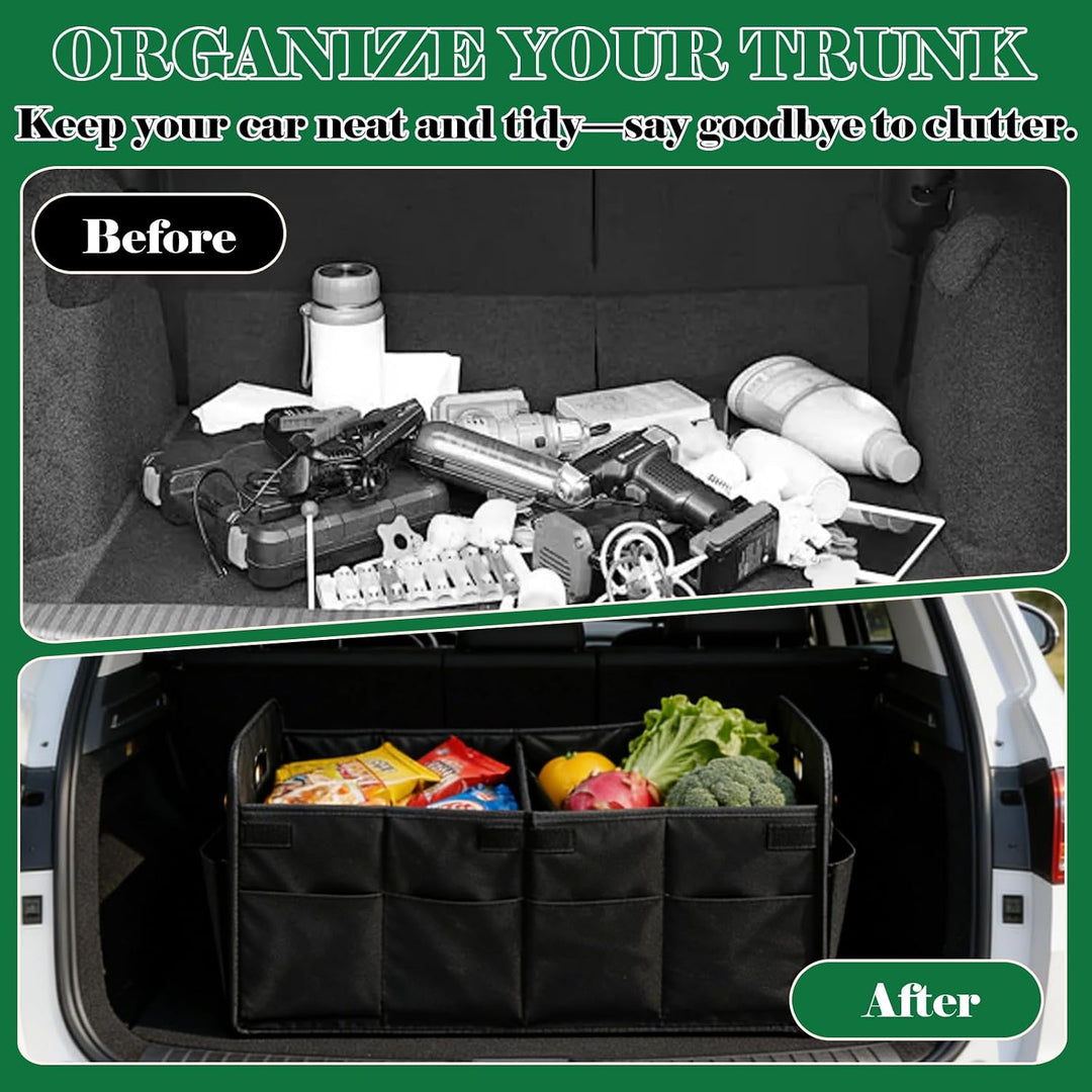 AKOLAFE 2 Stück XL Auto Kofferraum Organizer Faltbar Kofferraumtasche Auto Faltbox 75L Auto Kofferra
