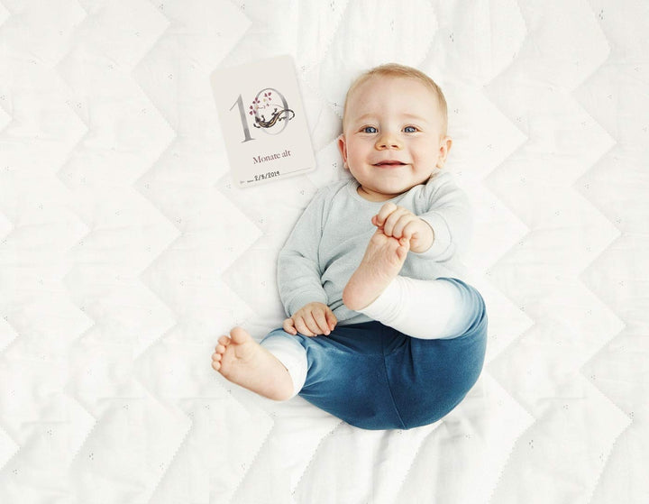 Milestone Cards ABC Baby-Fotokarten -"Mein erstes Jahr" für die einzigartigen Momente 40 Karten