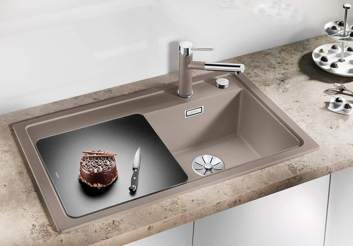 BLANCO 523709 ZENAR 45 S Anthrazit 45 cm Unterschrank - Becken rechts mit Glasschneidbrett, Anthrazi