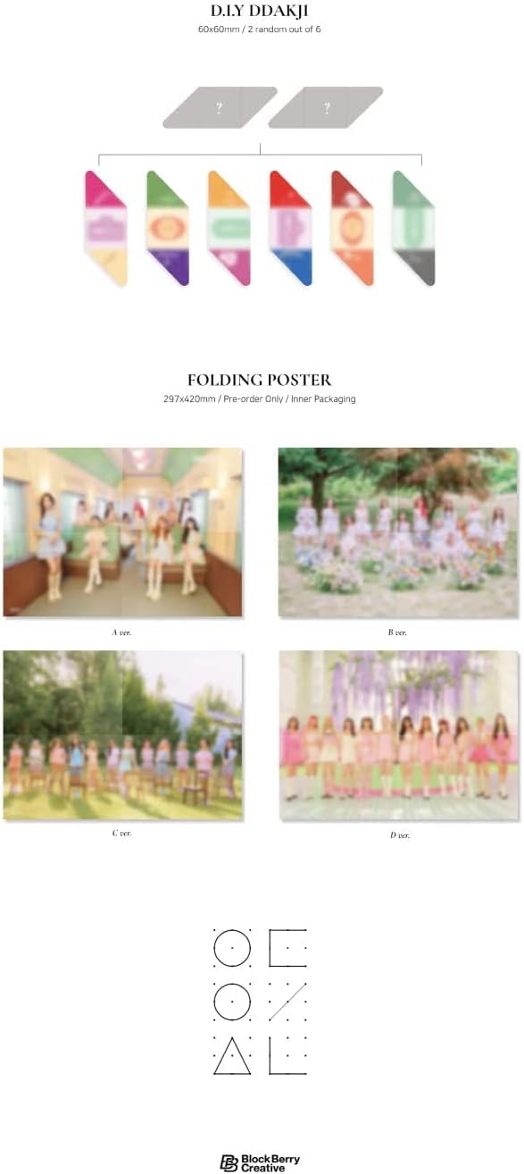 DREAMUS Monatliches Mädchen Loona Flip That Summer Special Mini Album Inhalt + 1p Faltposter auf Pac