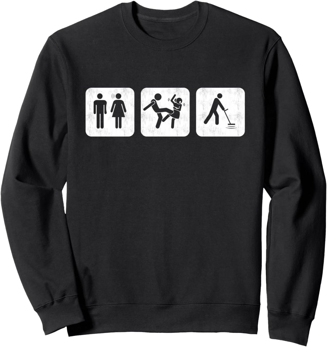 Lustige Herren Metalldetektion gelöst Dirt Diggers Metall Sweatshirt