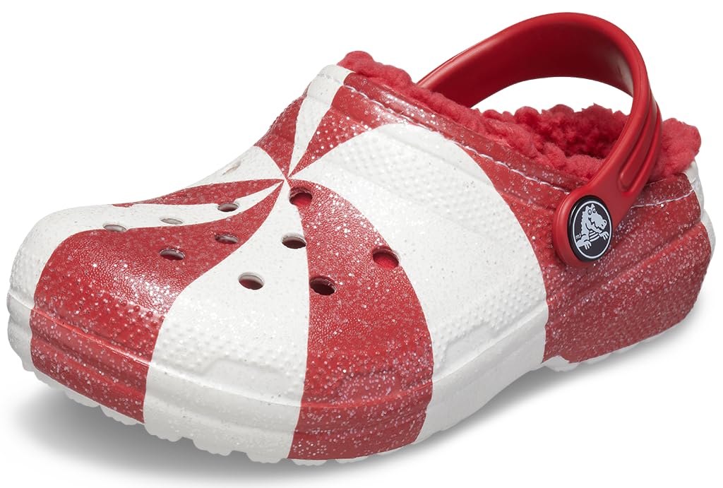 Crocs Classic Clog - Seasonal Graphic (Little Kid/Big Kid) 22 EU Weiss Rot, 22 EU Weiß Rot