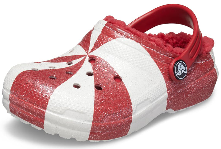 Crocs Classic Clog - Seasonal Graphic (Little Kid/Big Kid) 22 EU Weiss Rot, 22 EU Weiß Rot
